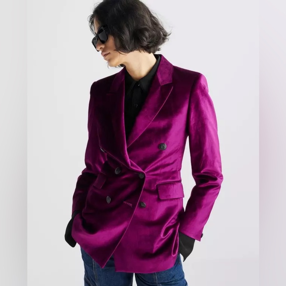Rag and bone opal velvet jacket - Picture 4 of 11